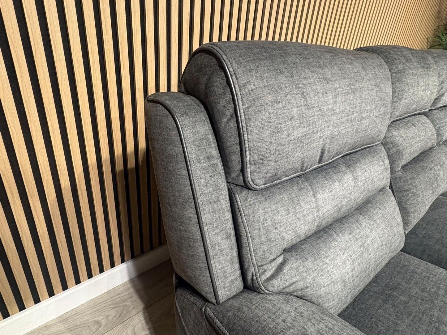 DFS New Lawson Power Recliner 3+2 Seater Sofa Set + Fold Down Table - RRP £2498