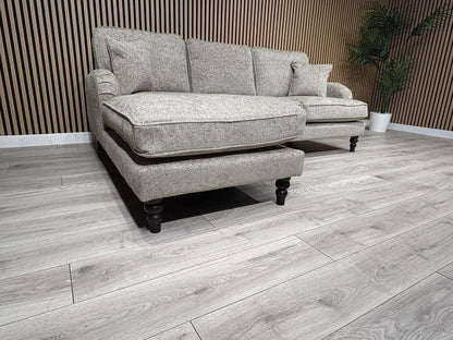 Laura Ashley LYNDEN Style Fabric 3 Seater LHF Chaise Corner Sofa - RRP £2625