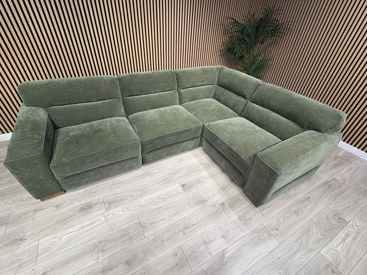 Denver Fabric Modular Corner Sofa ( RHF or LHF ), Dark Sage  - RRP £2399