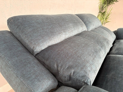 Furniture Village UTAH Fabric 3 Seater Power Recliner, Lumbar Sofa - RRP £1,995