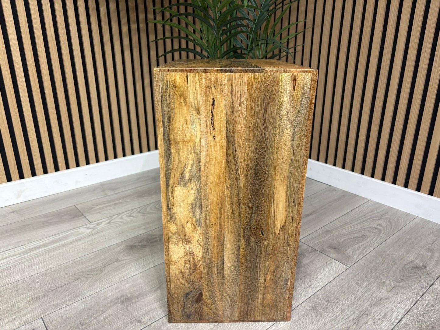 NEXT Sample - Cuba Mango Wood E Shape Shelving Unit - RRP: £459