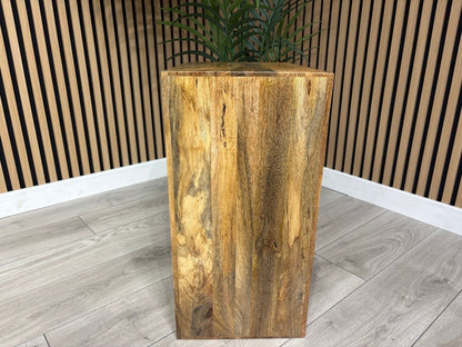 NEXT Sample - Cuba Mango Wood E Shape Shelving Unit - RRP: £459