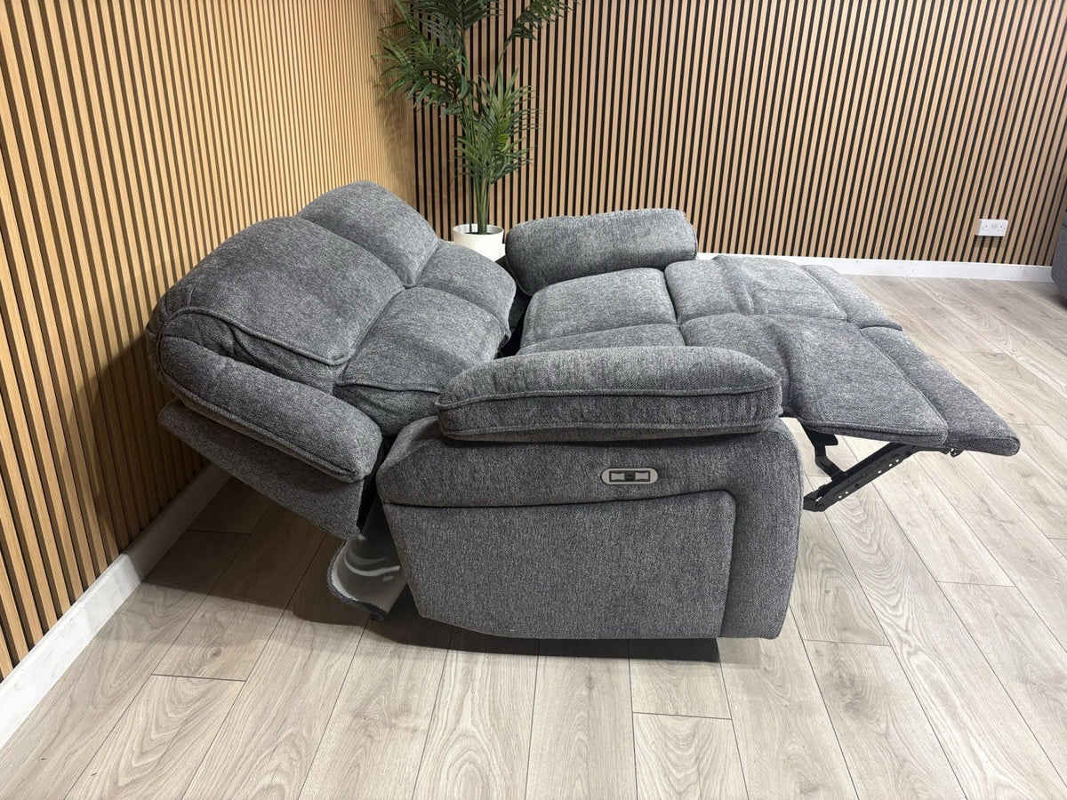 ORLANDO Fabric 2 Seater Power Recliner Sofa - RRP £1599
