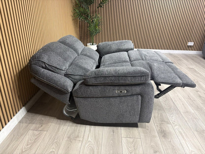 ORLANDO Fabric 2 Seater Power Recliner Sofa - RRP £1599