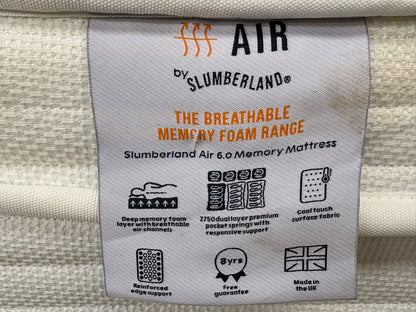 Slumberland AIR 6 Memory Pocket 5ft Kingsize Mattress, Firm - RRP £1,049