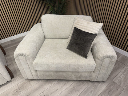 Charlie Marble Arch Style 3 Seater + Love Chair Fabric Sofa Set - RRP £3098