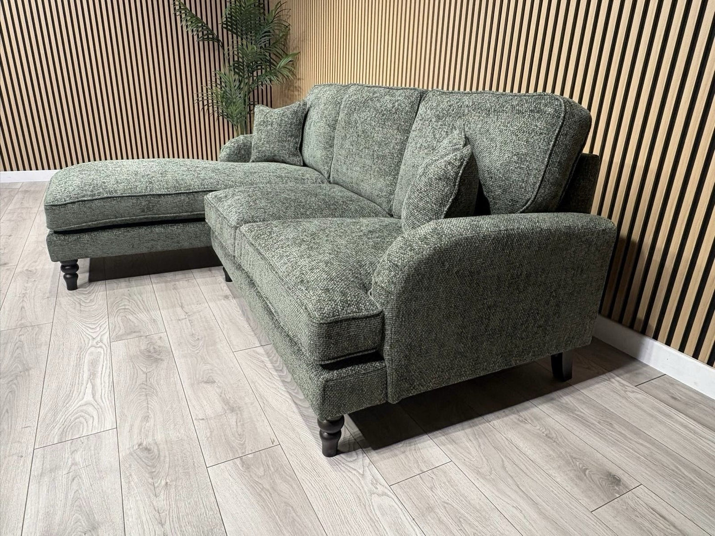 Laura Ashley LYNDEN Style Fabric 3 Seater LHF Chaise Corner Sofa - RRP £2625