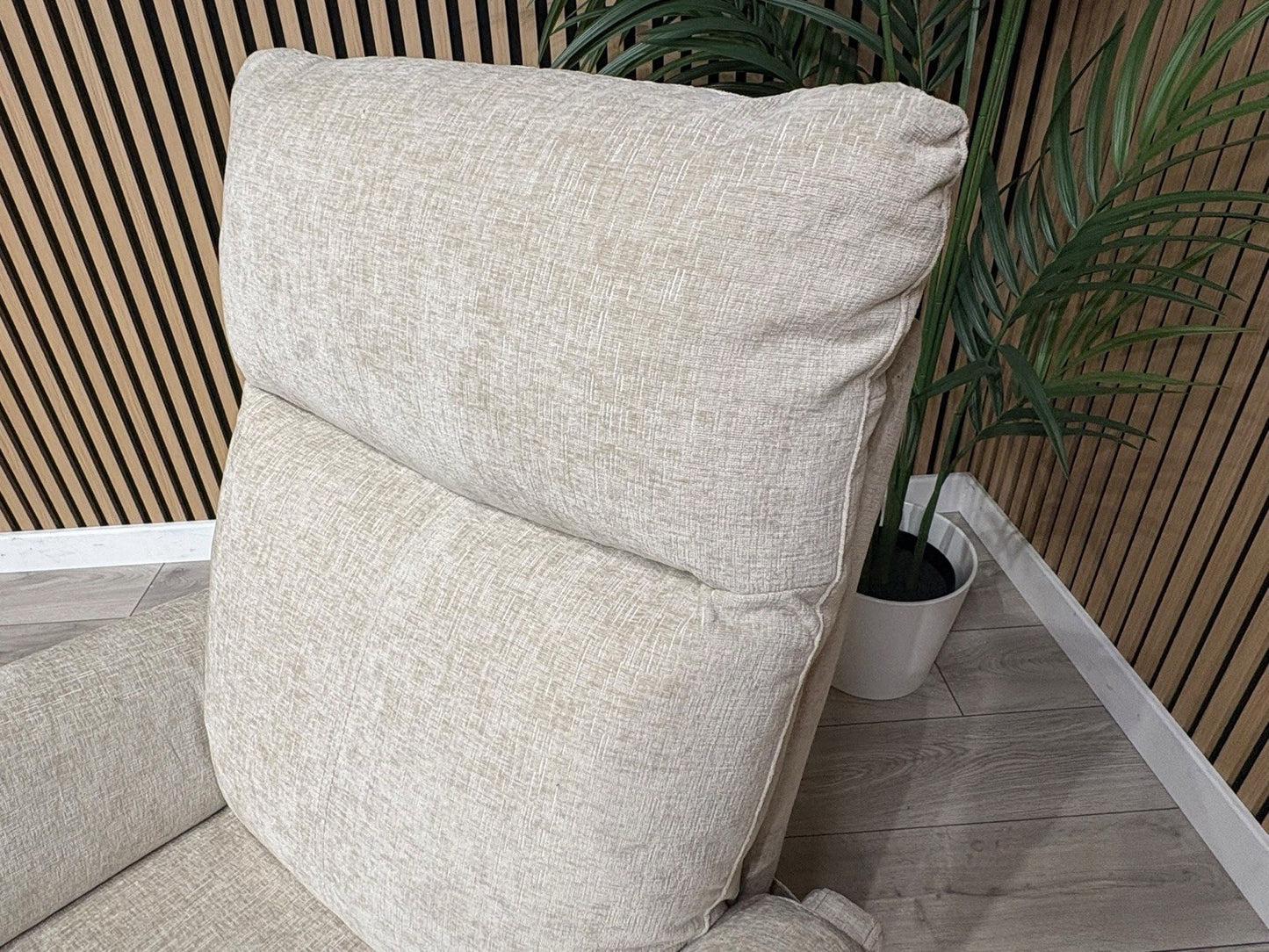 Furniture Village Fabric Rise & Recline Armchair, Linen - RRP £1299