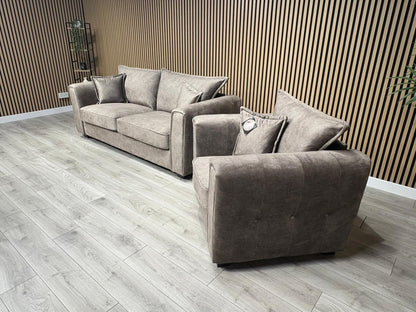 DFS - CHERISHED Style 3 Seater Sofa + Armchair Set, Formal Back - RRP £2,198
