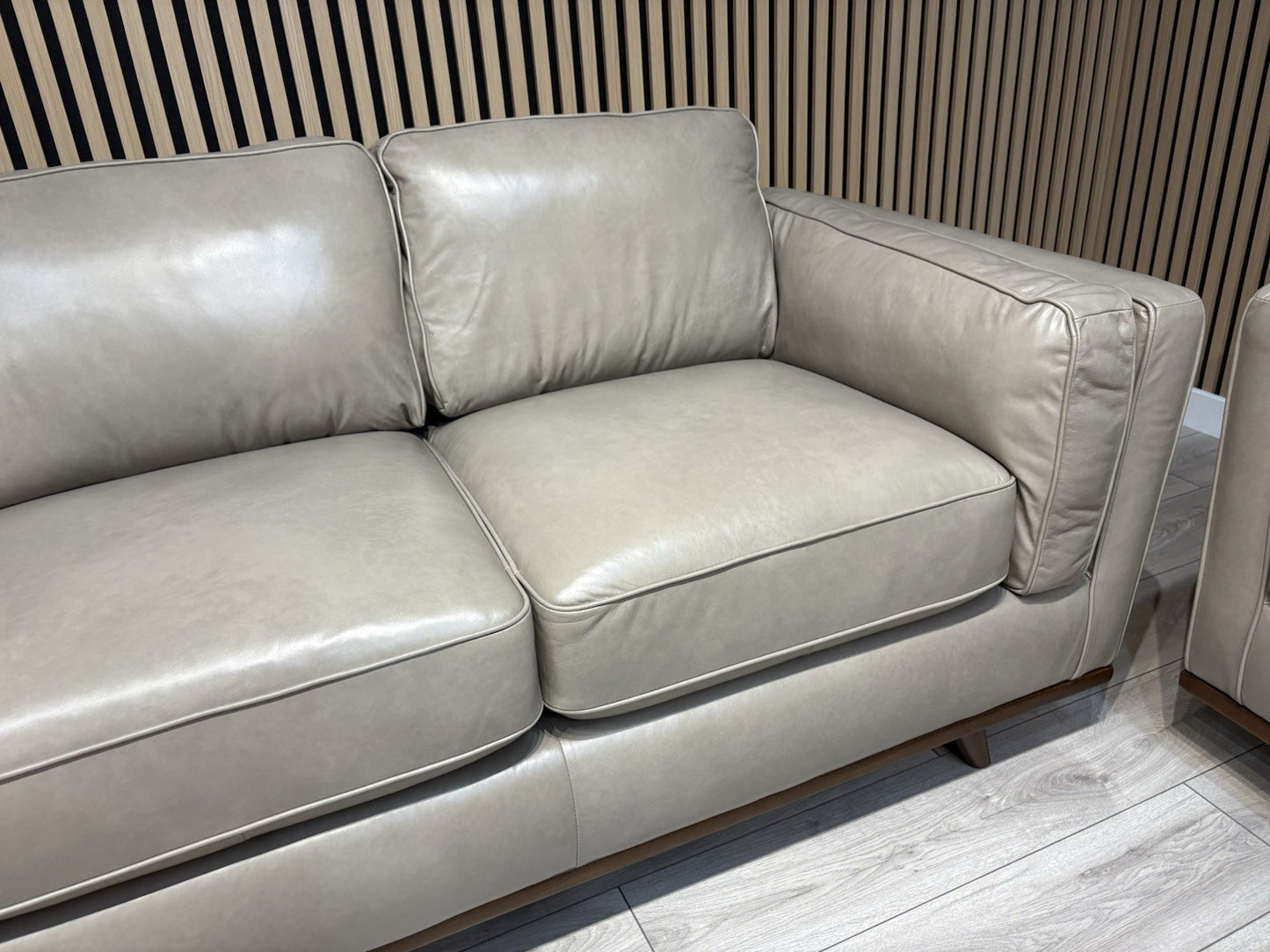 John Lewis Sample VALENCIA 3 Seater + 2 Seater Leather Sofa Set - RRP £4,398