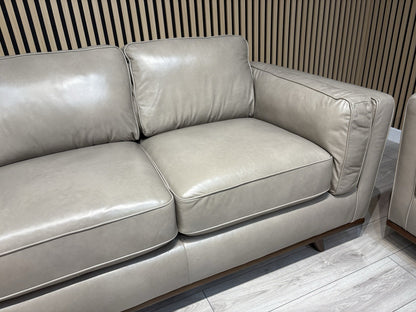 John Lewis Sample VALENCIA 3 Seater + 2 Seater Leather Sofa Set - RRP £4,398