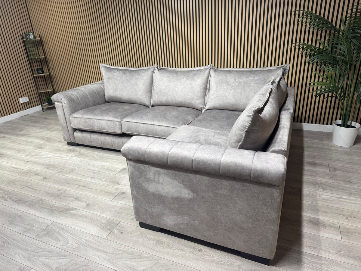 DFS DOLCIE Formal Back Fabric 3 Corner 1 Sofa - RRP £2,359