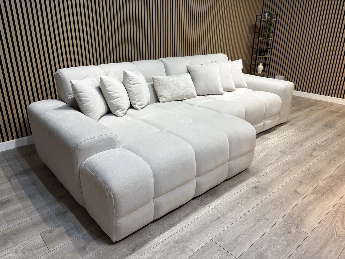 EVE CLOUD Large Fabric 3 Seater LHF Chaise Corner Sofa - RRP £2,299
