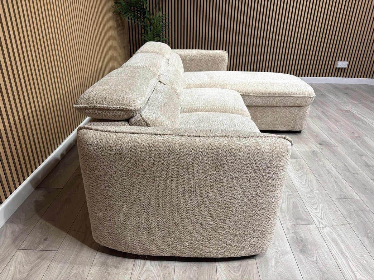 WINDSOR Premium Fabric LHF or RHF Chaise Sofa Bed with Storage - RRP £1399