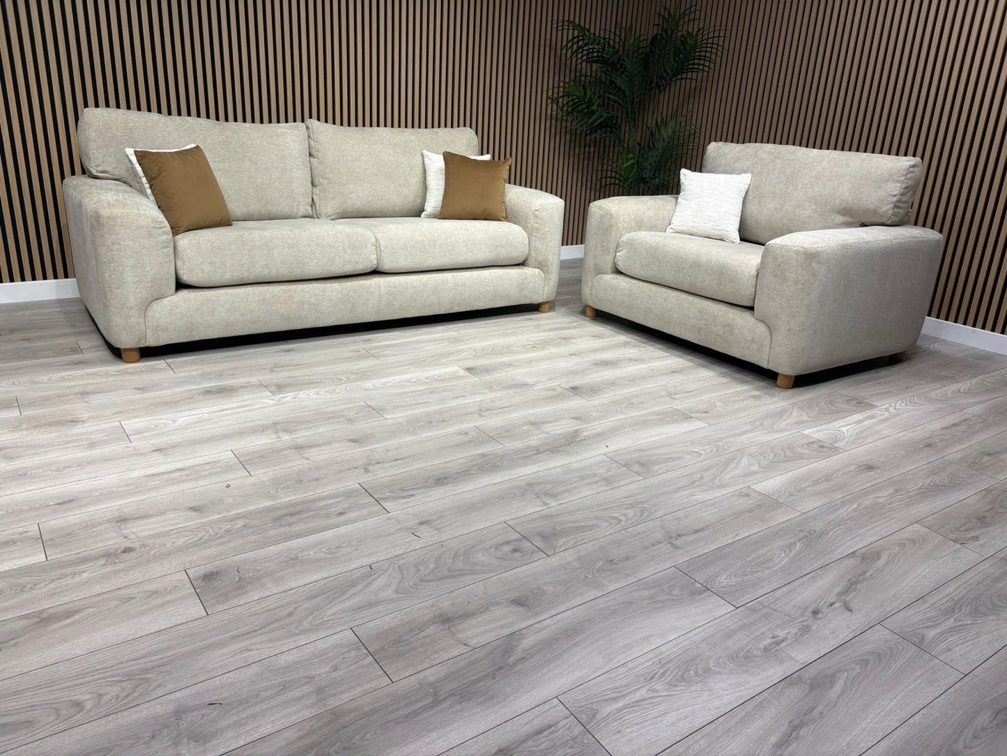 DFS Sample Enzo Fabric 3 Seater Sofa + Love Chair Set RRP £2599