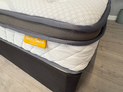 Sleep Soul Heaven 1000 Pocket Gel Pillow Top 5ft Kingsize Mattress - RRP £500