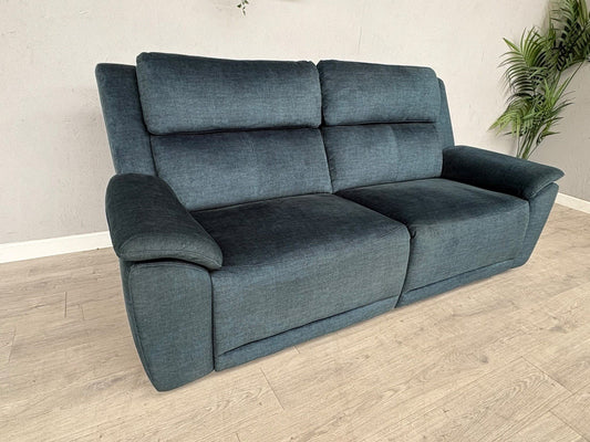 Furniture Village UTAH Fabric 3 Seater Power Recliner, Lumbar Sofa - RRP £1,995