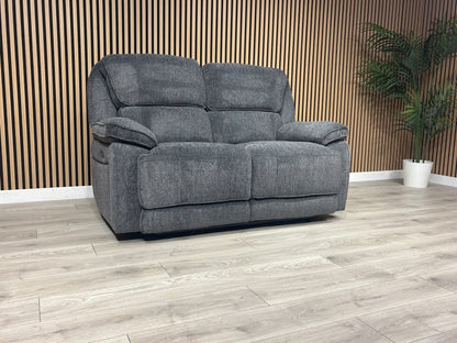 ORLANDO Fabric 2 Seater Power Recliner Sofa - RRP £1599