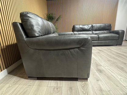 ScS Sisi Italia LUCCA Leather 2 x 3 Seater Sofa Set - RRP £4498