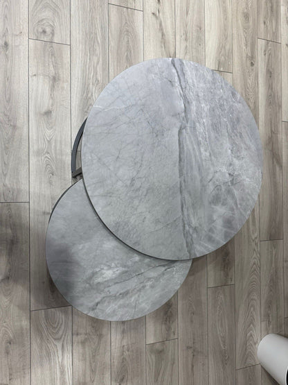 Furniture Village - Yoyo Nest Of Round Coffee Tables, Grey  - RRP £569