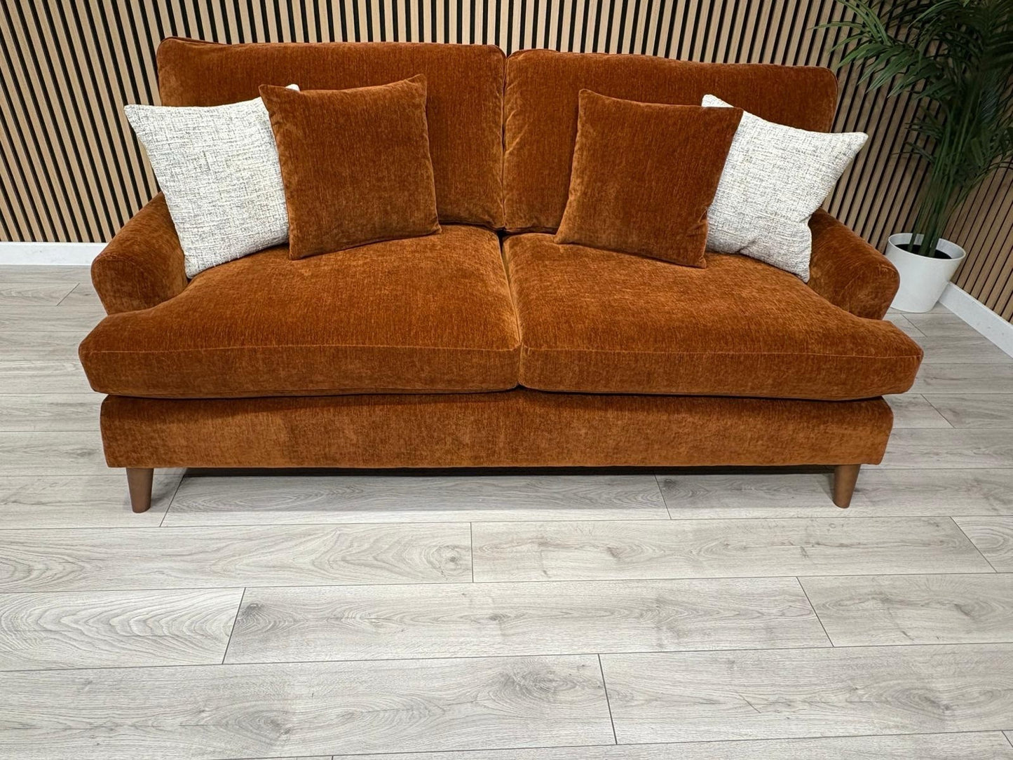 Furniture Village JACKSON Fabric Velvet 3 Seater Sofa - RRP £995