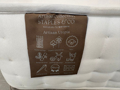 Staples and Co. Artisan UTOPIA 6ft Superking Zip & Link Mattress - RRP £2,999