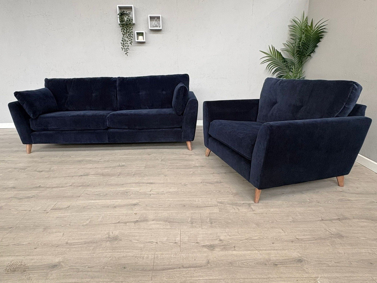 Dunelm - Peyton Grand Fabric 4 Seater Sofa + Love Chair / Armchair  - RRP £2,428