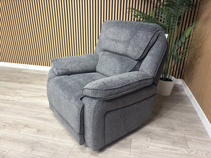 ORLANDO Fabric Power Recliner Armchair - RRP £1399