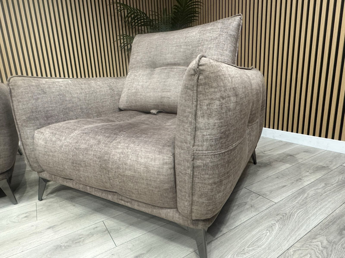 SCS Ostellato Fabric 3 Seater Sofa + Armchair, Adjustable Back Rests - RRP £2098