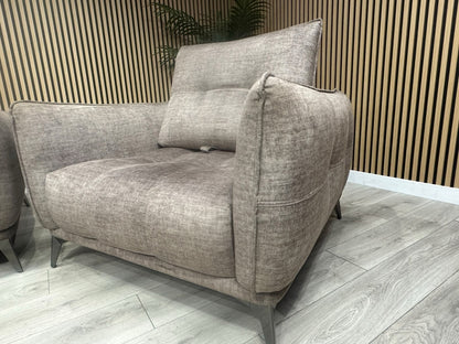 SCS Ostellato Fabric 3 Seater Sofa + Armchair, Adjustable Back Rests - RRP £2098