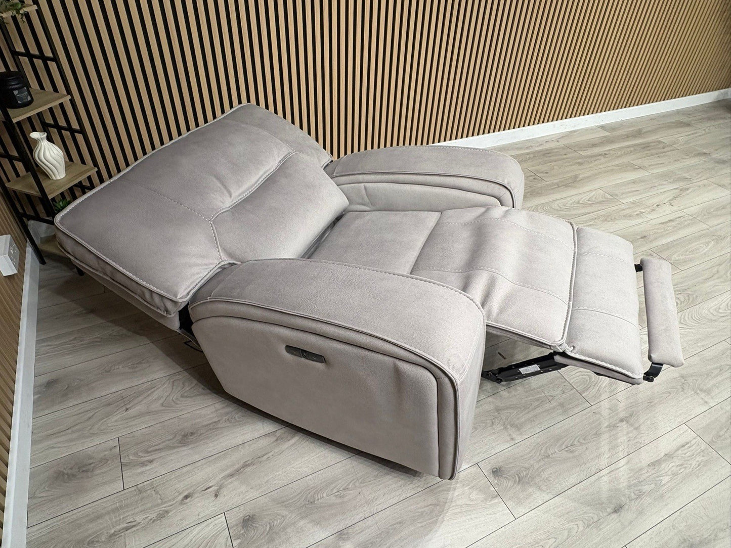 DFS - EXCALIBUR Fabric Power Recliner Armchair - RRP £1,299