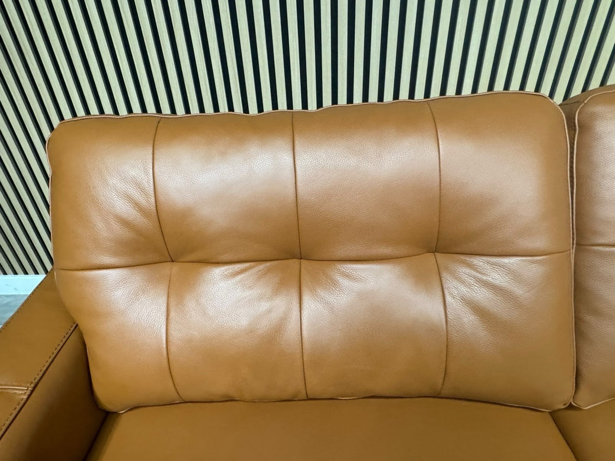 ScS Poltronesofa RUFFIO Leather 2 x 3 Seater Power Recliner Sofa Set - RRP £4498