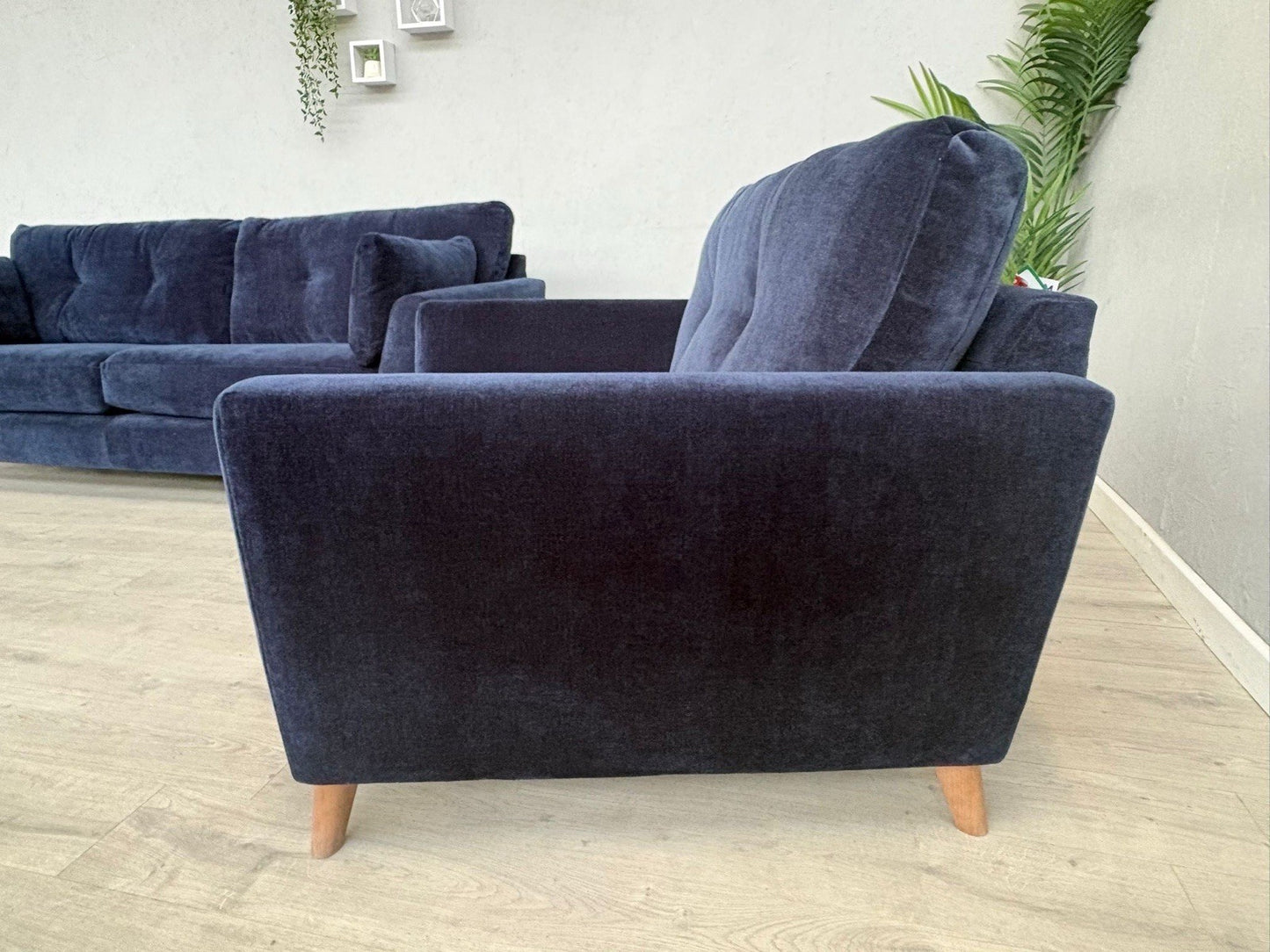 Dunelm - Peyton Grand Fabric 4 Seater Sofa + Love Chair / Armchair  - RRP £2,428