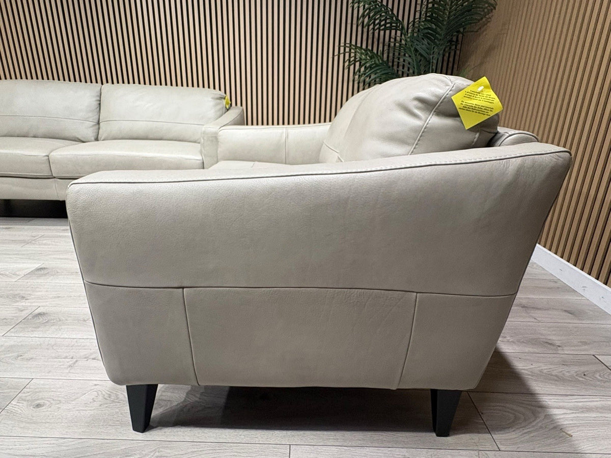 John Lewis BAILEY Style 3 Seater + 2 Seater Leather Sofa Set RRP £3978
