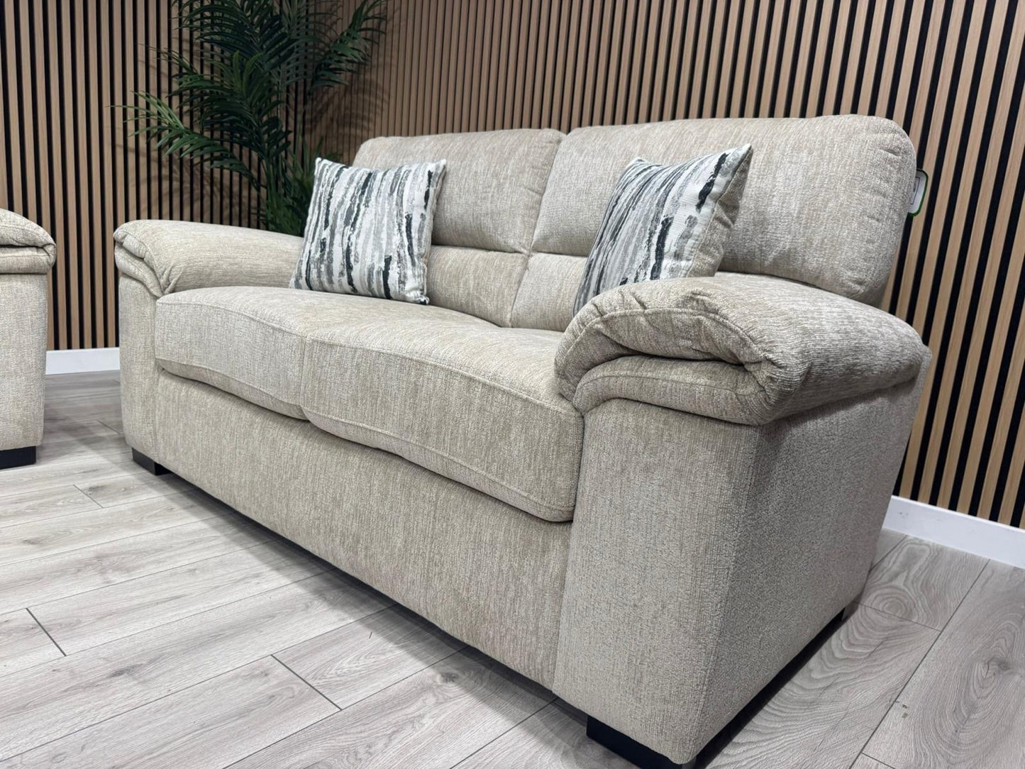 DFS Sample - DEXTER 3 Seater + 2 Seater Sofa Set, Formal Back - RRP £1,898