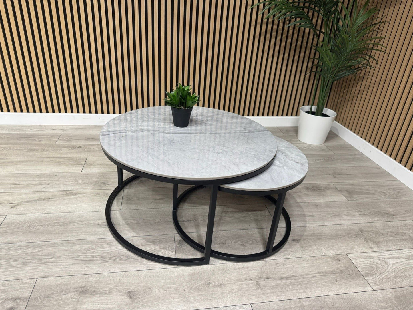 Furniture Village - Yoyo Nest Of Round Coffee Tables, Grey  - RRP £569