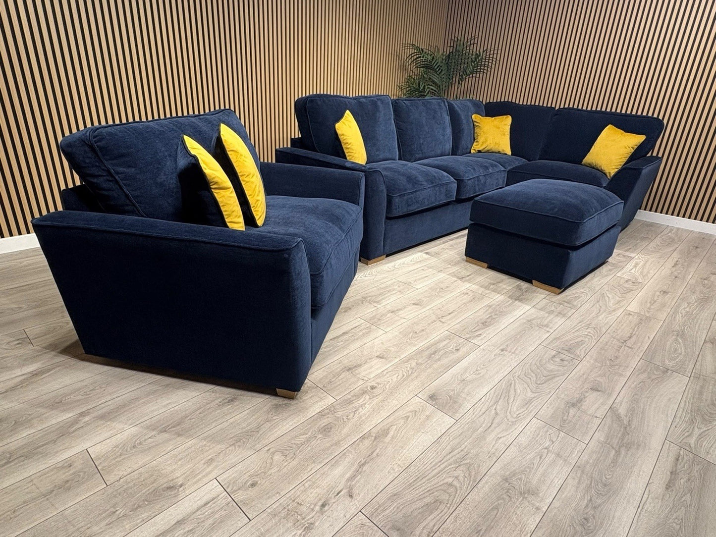 Furniture Village New Legend Corner + Footstool + Love Chair Set