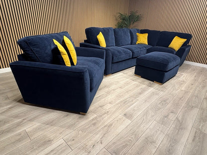 Furniture Village New Legend Corner + Footstool + Love Chair Set
