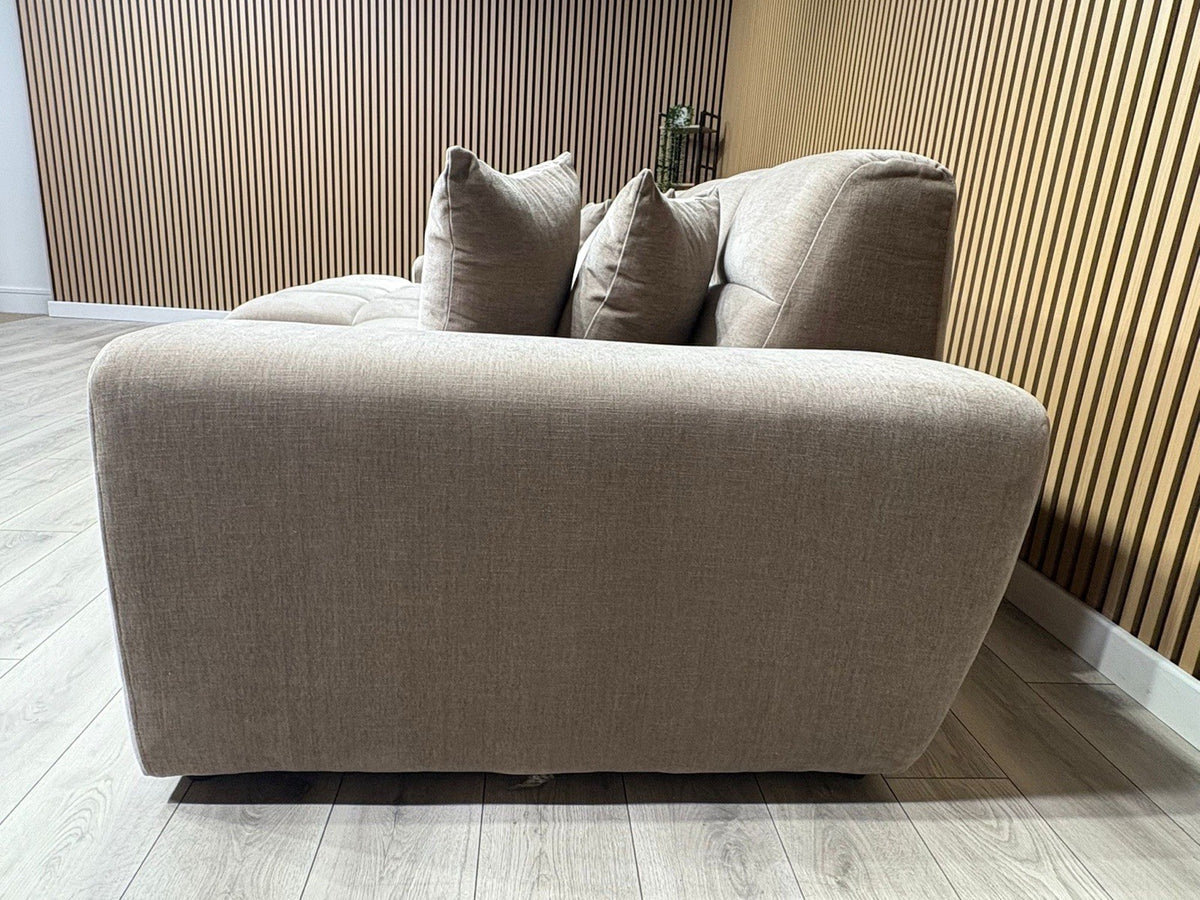 EVE CLOUD Large Fabric 3 Seater LHF Chaise Corner Sofa - RRP £2,299