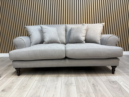 Laura Ashley LYNDEN Style Fabric 3 Seater + 2 Seater Sofa Set, Grey - RRP £2,500