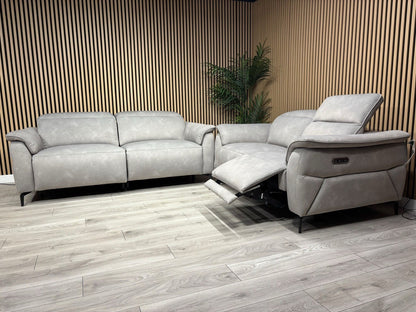 Furniture Village EZRA Style Fabric Power Recliner 3+2 Seater Sofas - RRP £3290