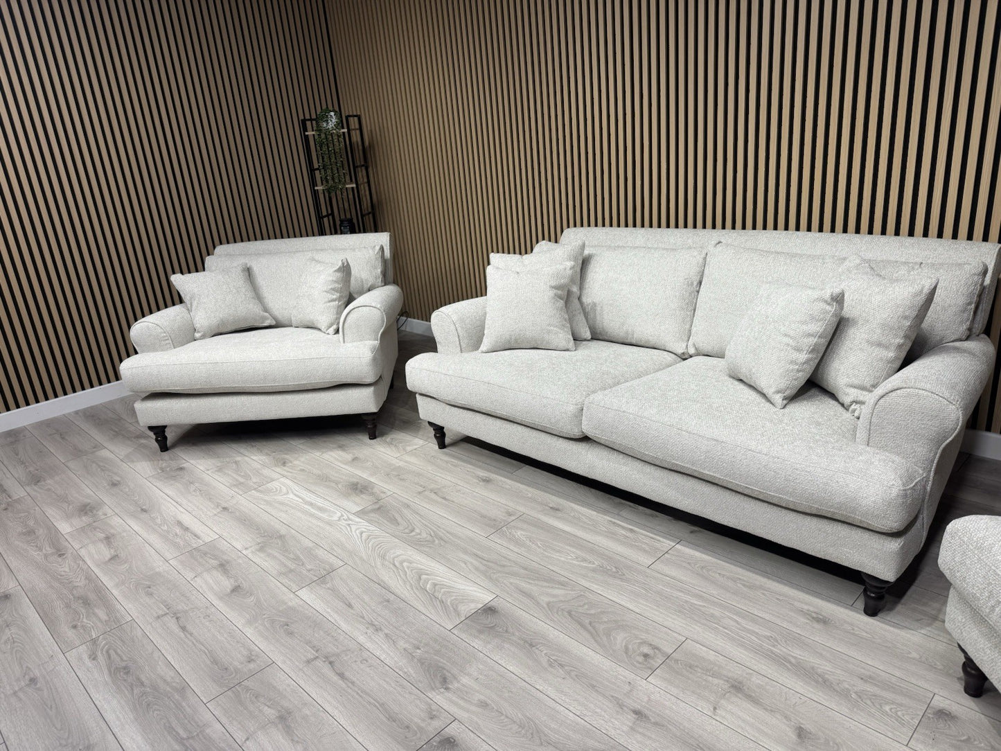 Laura Ashley LYNDEN Style Fabric 3 Seater Sofa + 2 x Armchairs Set - RRP £3395