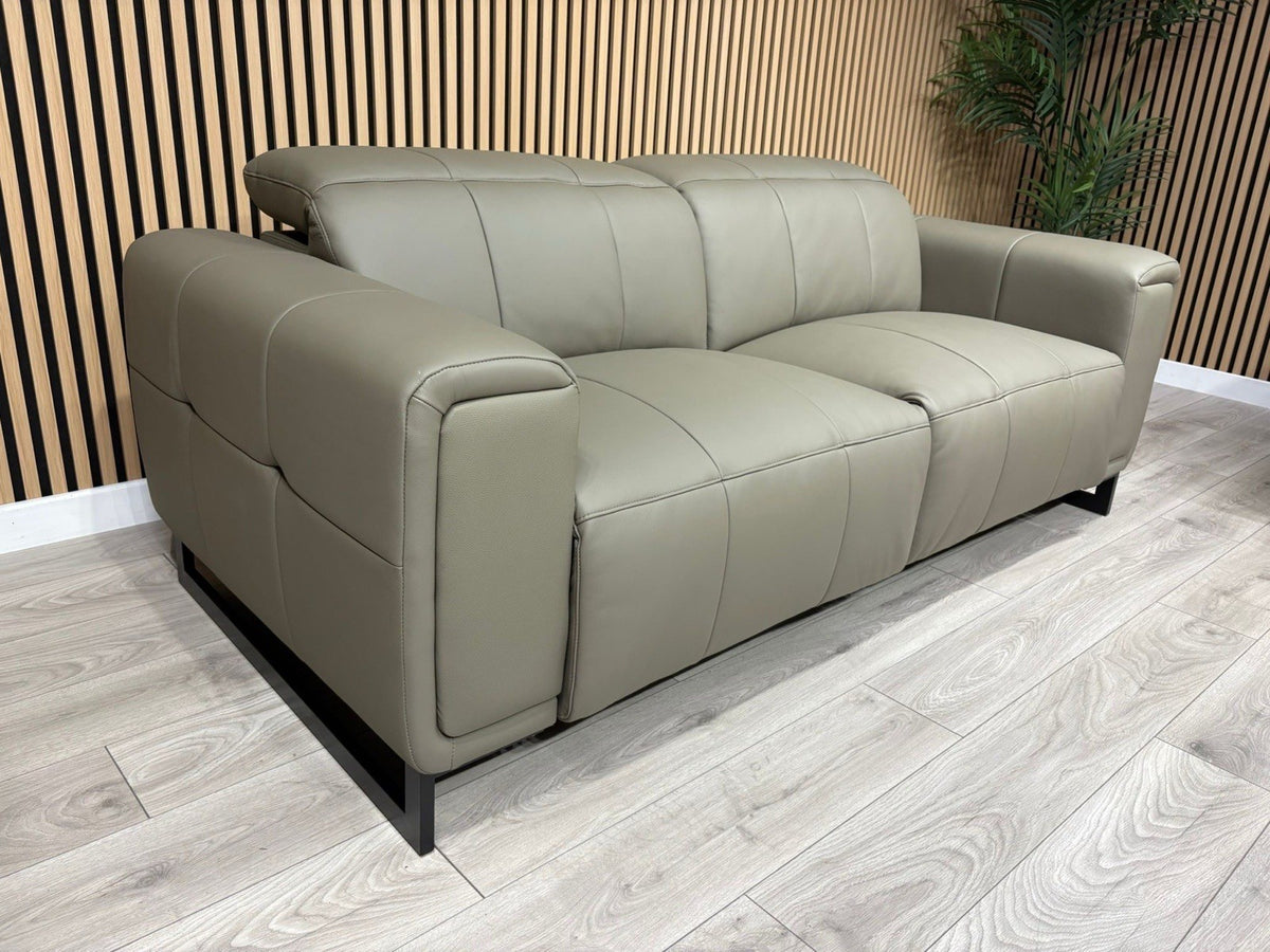 MARELLA 3 Seater + 2 Seater Power Recliner Leather Sofa Set RRP £4399