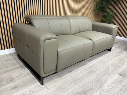 MARELLA 3 Seater + 2 Seater Power Recliner Leather Sofa Set RRP £4399