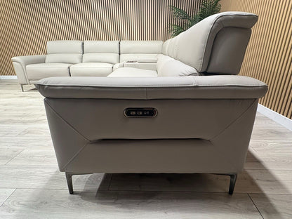 Sofology Sample San Antonio Leather Power Recliner Corner + Console - RRP £4695