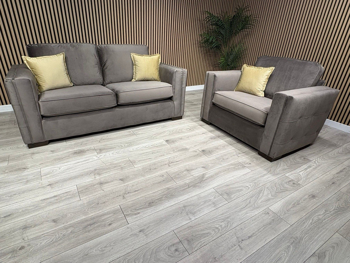 NEXT Sample Fabric 3 Seater Sofa + Love Chair Set - RRP £2498
