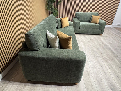 DFS Sample Enzo Fabric 4 Seater Sofa + Love Chair Set RRP £2799