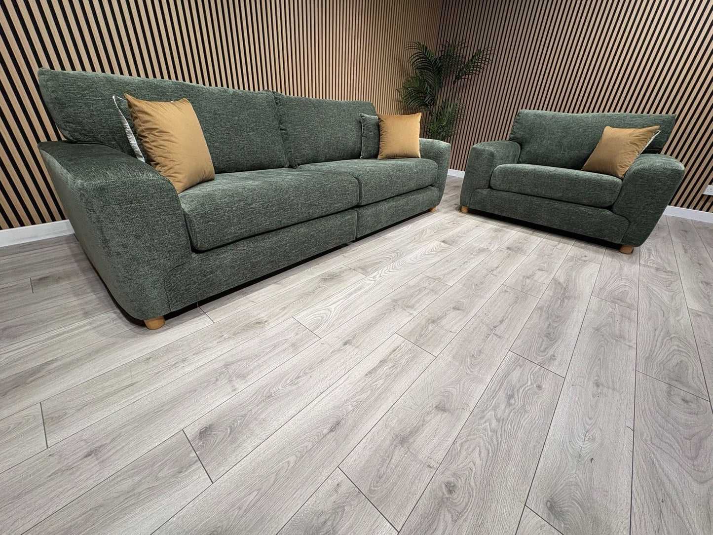 DFS Sample Enzo Fabric 4 Seater Sofa + Love Chair Set RRP £2799