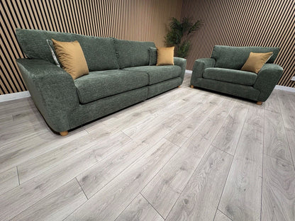 DFS Sample Enzo Fabric 4 Seater Sofa + Love Chair Set RRP £2799