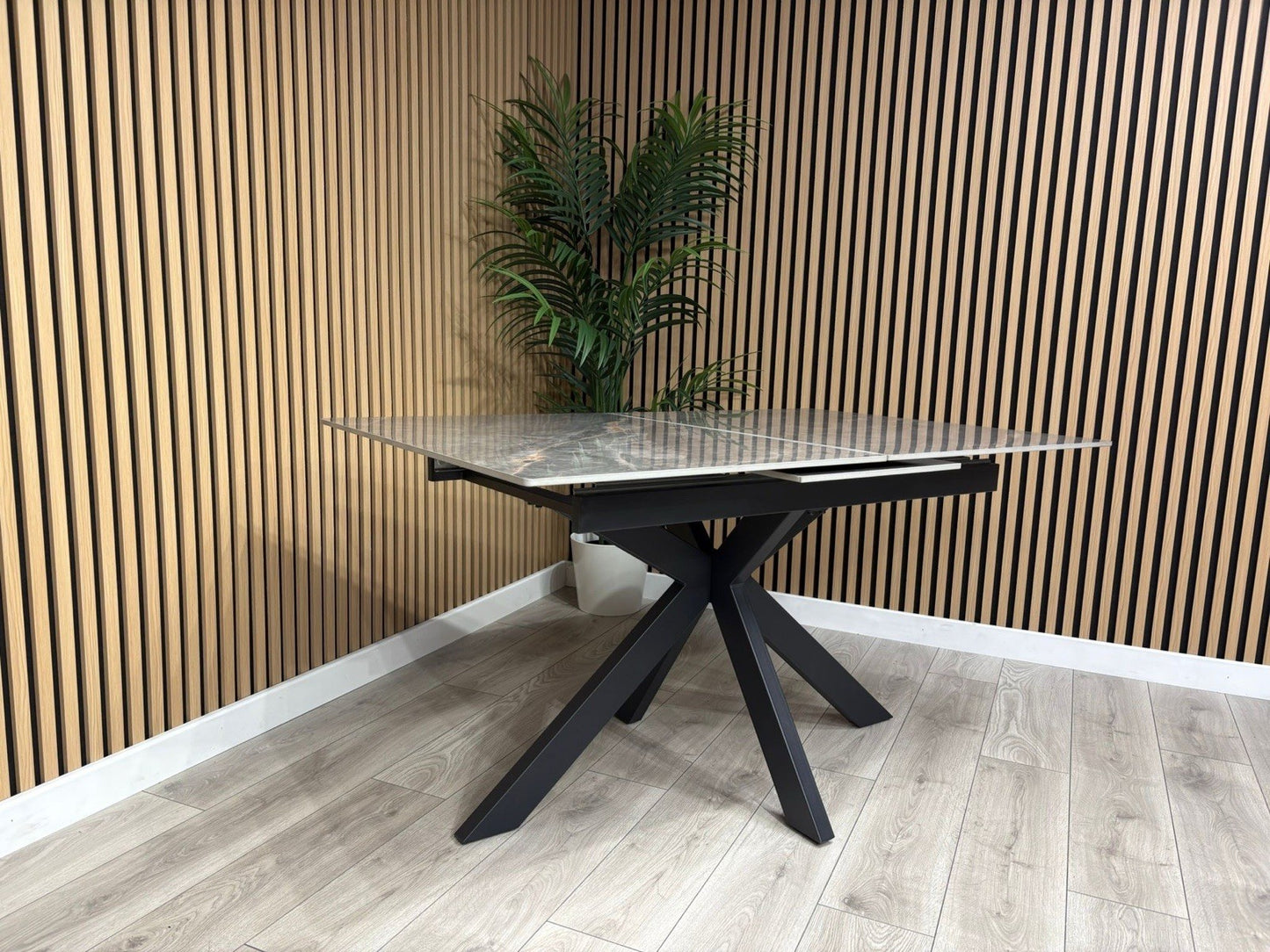 NEXT Sample - CRETE Marble Effect Extendable Dining Table  - RRP £899